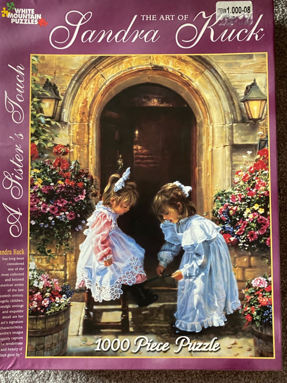 Sandra Kuck 1000-Piece Puzzle — Two Girls in Blue and White Dresses
